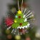 Light suspension "Christmas tree" 10 cm, batteries Lr44x3, glow of multi