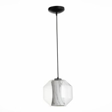 STL LUCE Sus. SL1169.113.01. Marmo. 1x40 W, E27, 24x24x20 cm, black color