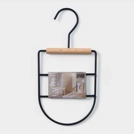 Monnector Organizer for belts and scarves multi -level LADOM Laconique, 11.5 × 23.5 × 1.1 cm, black color-6
