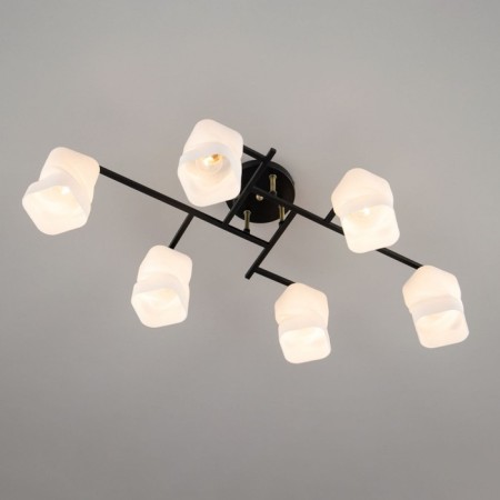 Citilux ceiling chandelier "Jerome" CL129265, 77.5x40x25.5 cm, 6x75W, E27, Black Color Black-8
