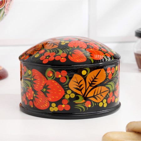 Box "Berry", large, 12-13 × 9-10 cm, Khokhloma-10