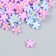 Decor for creativity plastic "forget -me -nots blue and lilac" set of 70 pcs mix 0.8x0.8 cm