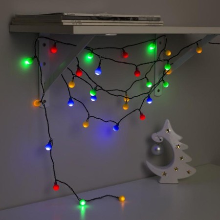 Garland “thread” 5 m with nozzles “Color balls”, IP20, dark thread, 30 LED, glow of multi, 8 modes, 220 V-2