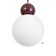 Lamp "ALVA" G9 40W Red 12x12x18-118 cm