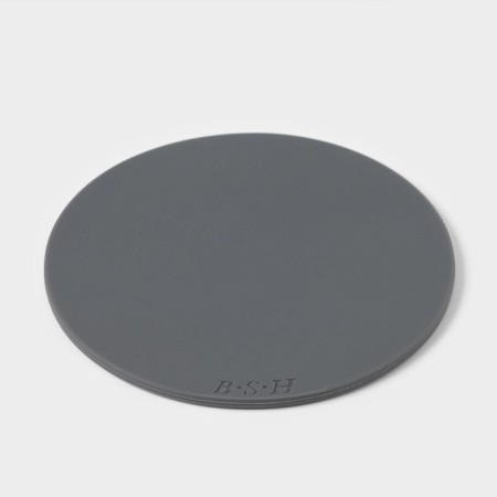 Set of stands for hot, under a mug, silicone, 6 pcs, d = 8 cm, gray-8