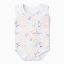 Боди Bloom Baby Дино без рукавов, р. 68 см, белый