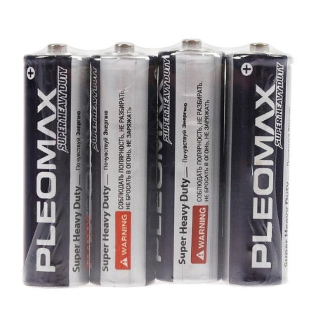 Salt battery Pleomax Super Heavy Duty, AA, R6-4S, 1.5V, Spike, 4 pcs.-1