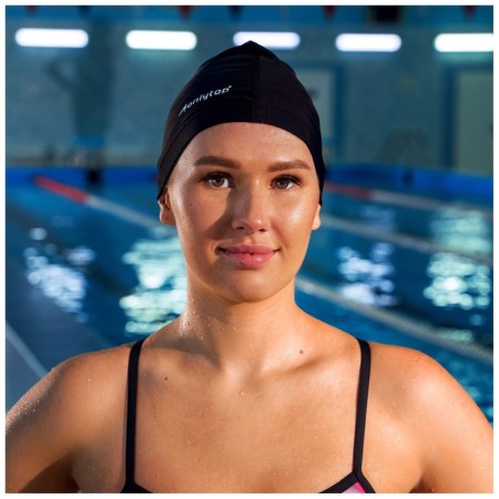 Шапочка для плавания взрослая ONLYTOP Swim, тканевая, обхват 54-60 см-2