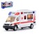 Metal “ambulance” machine, inertial, light and sound effects, scale 1:48