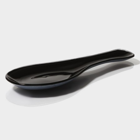 Glass stand under a spoon of Black, 23.5 × 8.3 cm, black color-2