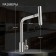 Zein ZS-1 kitchen mixer, "microphone", 35 mm cartridge, stainless steel, satin