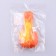 A toy for dogs with a “chicken” squeak from textiles, 13.6 x 8 cm