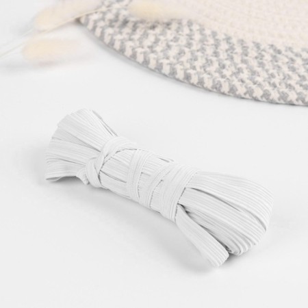 Rubber band, 8 mm, 10 ± 1 m, white color