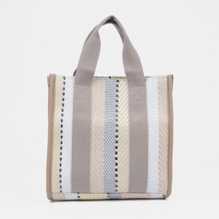 Bag-touut without fastening, gray color