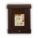 Mailbox, plastic, “decor”, with a lock, brown