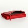 Women's wallet on magnets, red color