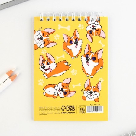 Notepad A6, 40 liters on the crest, soft cover "Your cute notes"-4