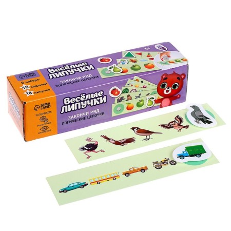 Velcro game "Finish the row, logical chains"-1