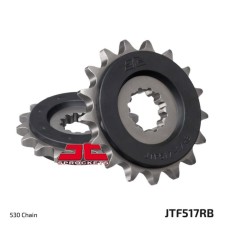 Front Presenter Star with Dampfer JTF517.17RB, chain 530, 17 teeth