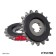 Front Presenter Star with Dampfer JTF517.17RB, chain 530, 17 teeth