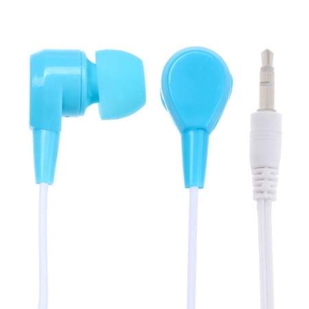 Headphones Oxion Simple EPO102, vacuum, 102 dB, 32 Ohm, 3.5 mm, 1.2 m, blue