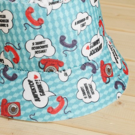 Panam hat for a bath with a print "Director of the Bath"-1