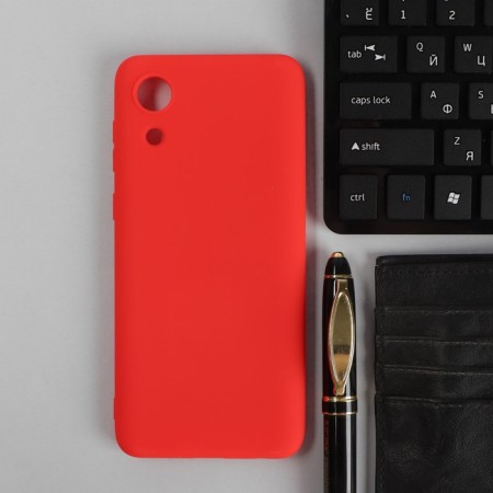 Pero cover, for Samsung A03 Core, silicone, red