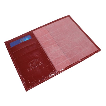 Cover for passport, department for maps, red color-1