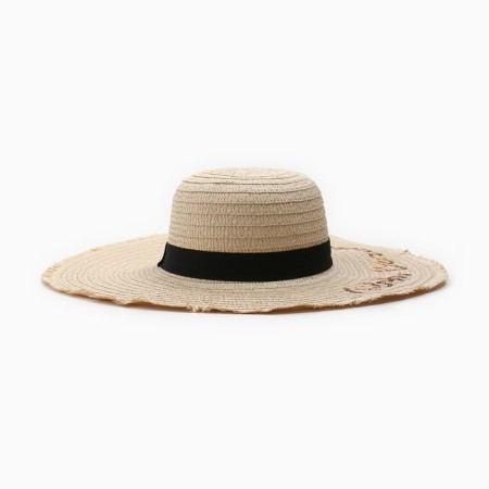 Women's hat minku beige color, rr 56-58