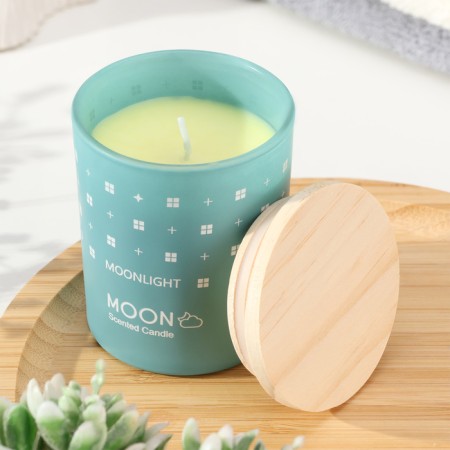 Aromatic candle in a glass "Moon", aristocracy, small-1