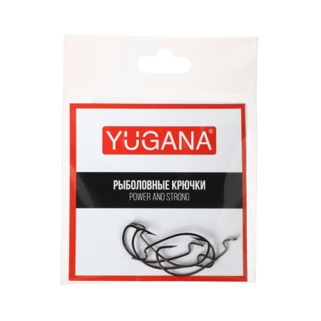 Offset hooks Yugana Wide Range Worm, No. 6, 5 pcs.