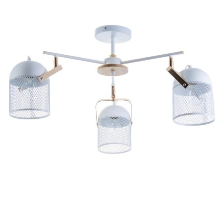 Biraso chandelier 3x60W E27 White-gold 58x58x40 cm. Model GZV-0036-3