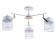 Biraso chandelier 3x60W E27 White-gold 58x58x40 cm. Model GZV-0036