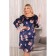 Female dress, size 62, blue, white color