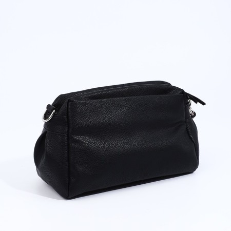 Richet Cross-Boda Bag, external pocket, 2 long belt, black color-1