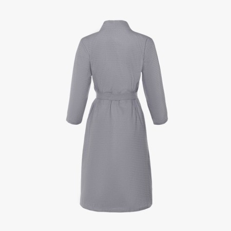 Women's waffle robe and I am 3/4 sleeve, size 46-48, gray, 100% cotton, 200g/m2-6