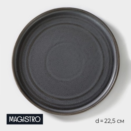 Porcelain dining porcelain Magistro Urban, D = 22.5 cm, color gray color