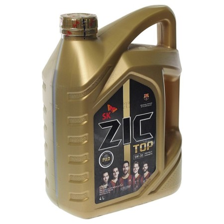 Motor oil ZIC TOP 5W-30, API SL Acea A3/B4 VW, synthetic, 4 liters