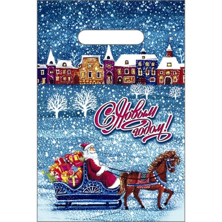 Snowfall package, polyethylene with a cut pen, 20 x 30 cm, 30 μm