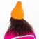 Female Winter hat, orange color, size 52-56