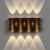 Front Facade "Gloss", FSD-044, 8 W, 3000K, 4 rays, IP65, 220 V, plastic, black
