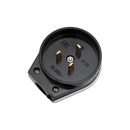 VSH fork for an electric stove 32 A, 250 V, 2P+re (OU) Black Rexant-2