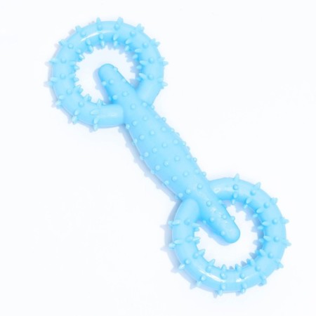 Dog toy "Motor", TPR, Massage, 16 x 5.8 cm, blue-1