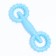 Dog toy "Motor", TPR, Massage, 16 x 5.8 cm, blue