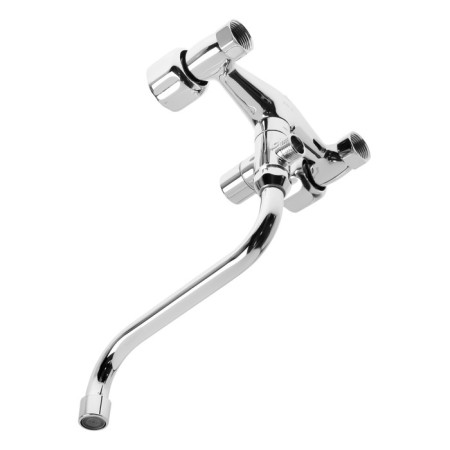 Bath mixer "TsS-SM" EM900852, two-wound, height 220 mm, chrome-1