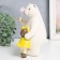 Souvenir Polystone "Bear hugs the baby, with a lollipop" 10.5x11x21 cm
