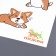 Rug for a bowl "Pigger" 43 x 28 cm "dog emotions"