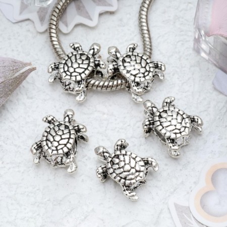 Talisman "Turtle", silver color-1
