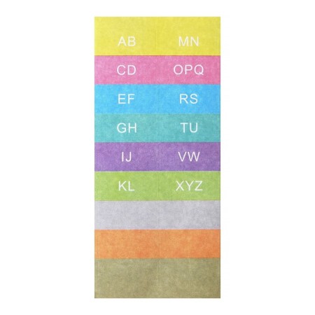 A4 elastic band, 12 departments, blue-5