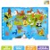 Puzzle in the frame "Map of the World", 42 details